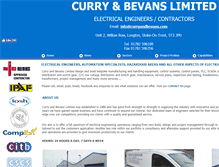 Tablet Screenshot of curryandbevans.com